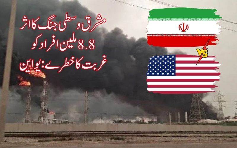 ایران امریکہ جنگ کے اثرات۔دنیا بھر کے 8.8 ملین افراد متاثر 